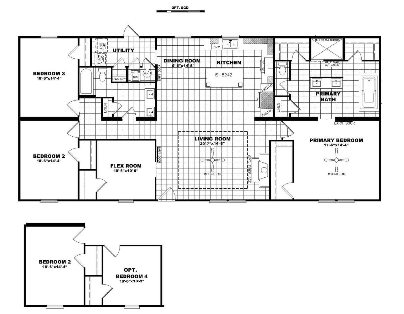 Floor plan for THE VERSACE
