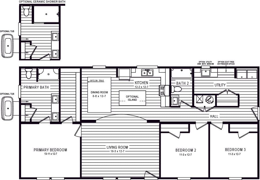 Floor plan for 5410 "RIVER" 5628