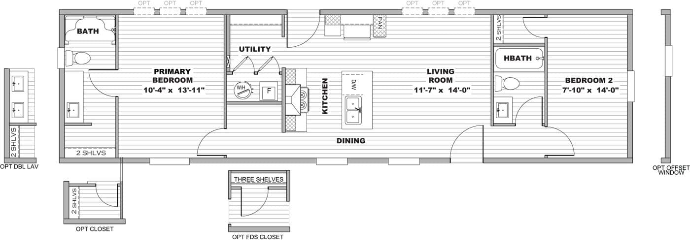 Floor plan for SAVE $5000- 2/2 in Walzem Park