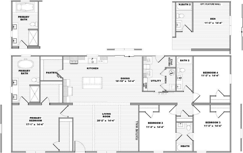 Floor plan for EVERETT ELITE