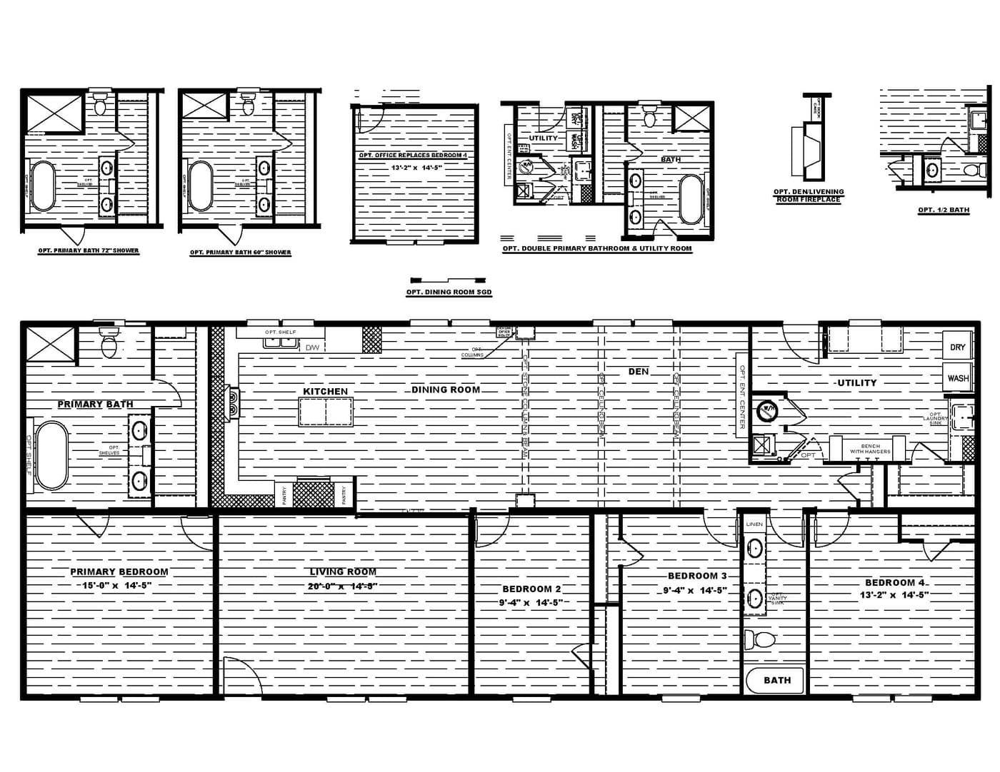 Floor plan for THE FUSION 32B
