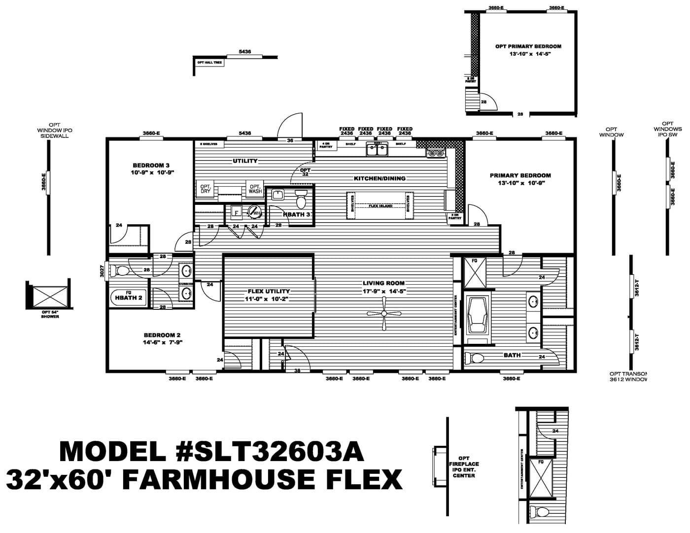 Floor plan for FARMHOUSE FLEX