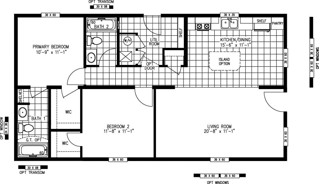 Floor plan for TURQUOISE