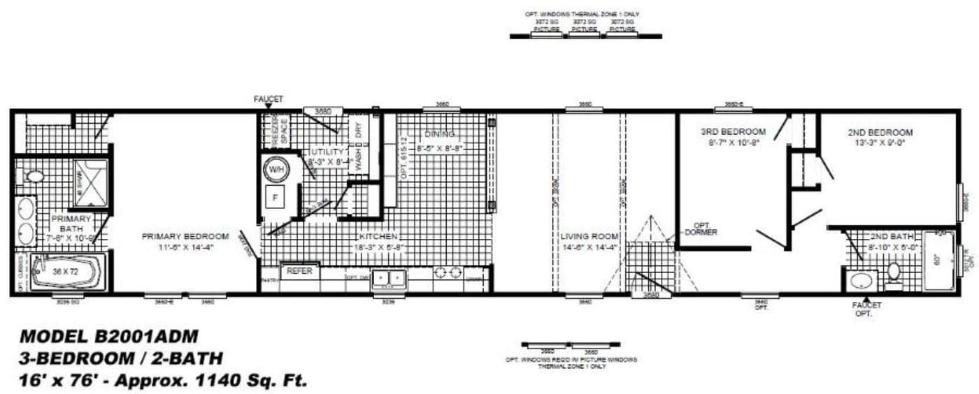Floor plan for THE WALSH