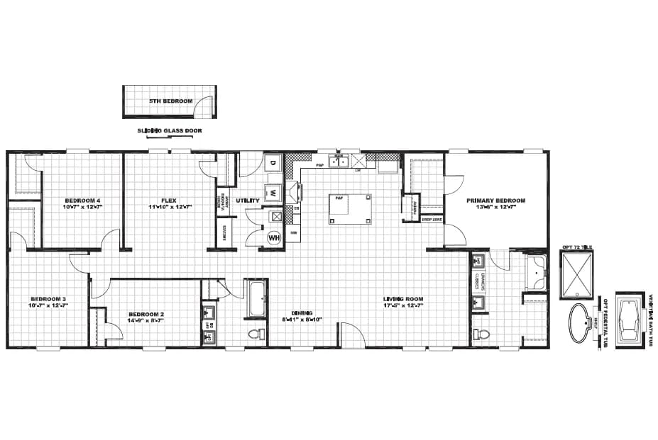Floor plan for FARM HOUSE 72