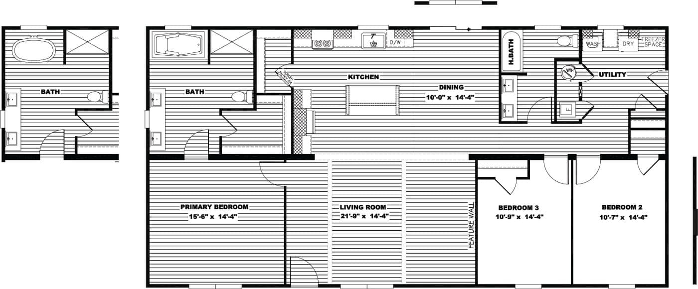 Floor plan for FARM 3 FLEX ELITE