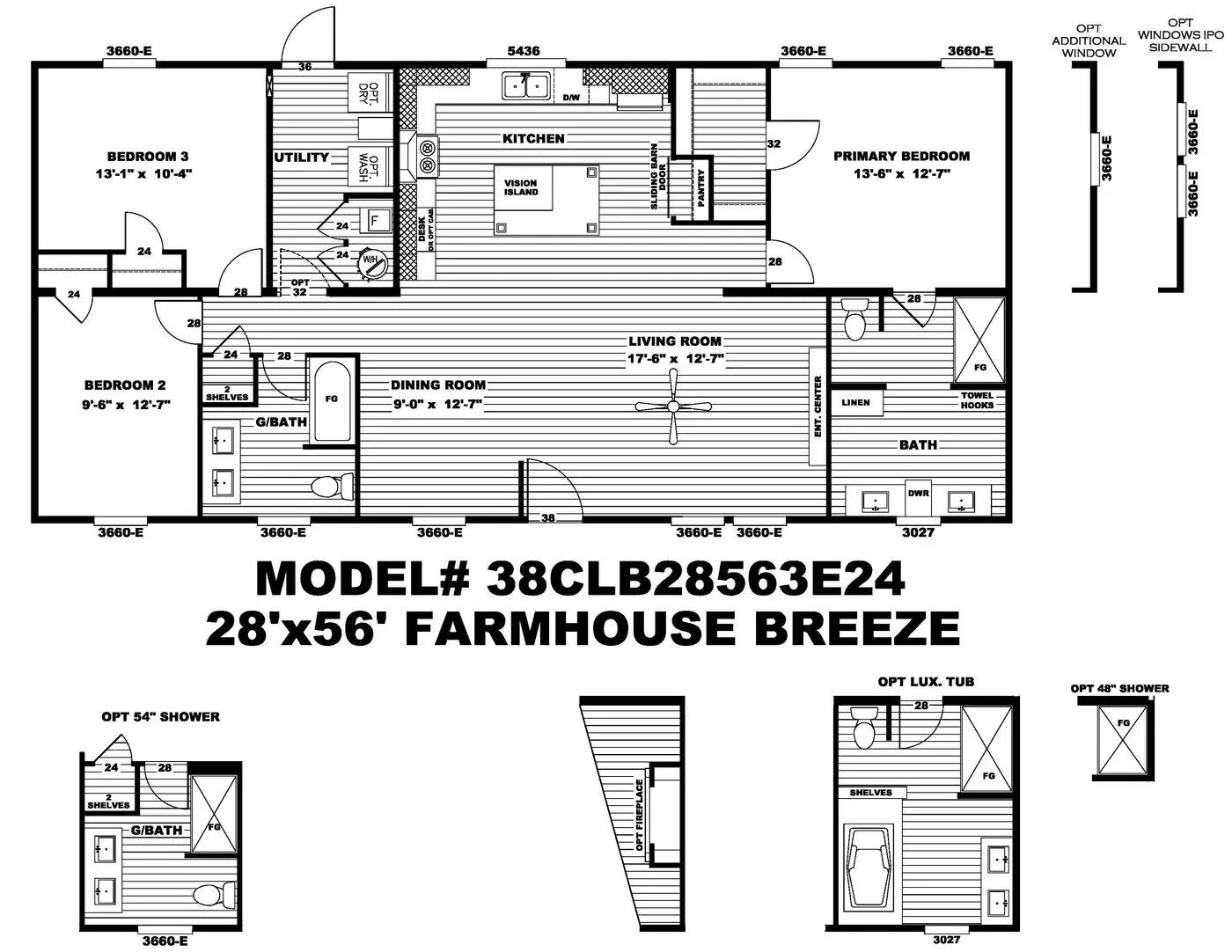 Floor plan for The Breeze - Land and Home Package!