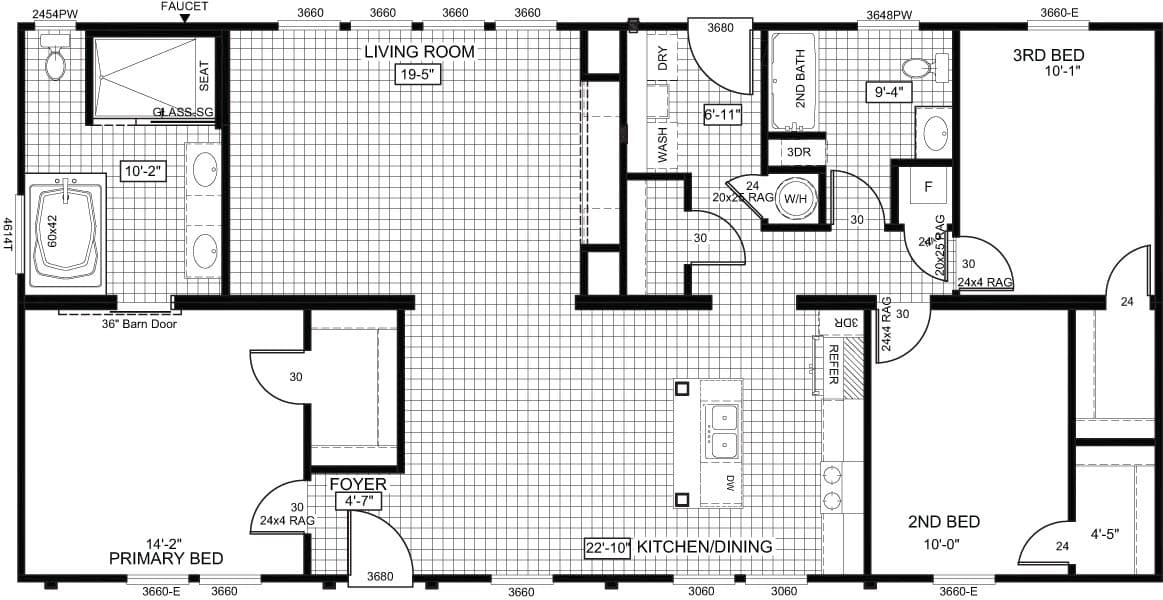 Floor plan for THE FRANKLIN
