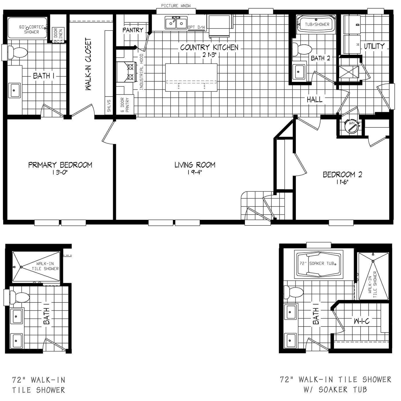 Floor plan for LEGEND 98-2