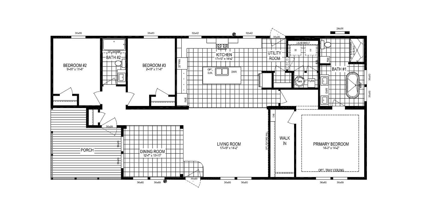 Floor plan for STRATFORD PL 6630-MS062 SECT