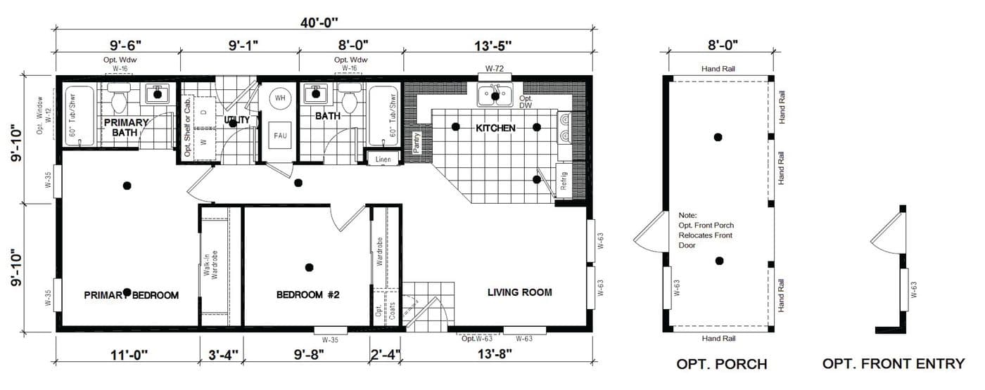 Floor plan for DRM402P 2040' DREAM