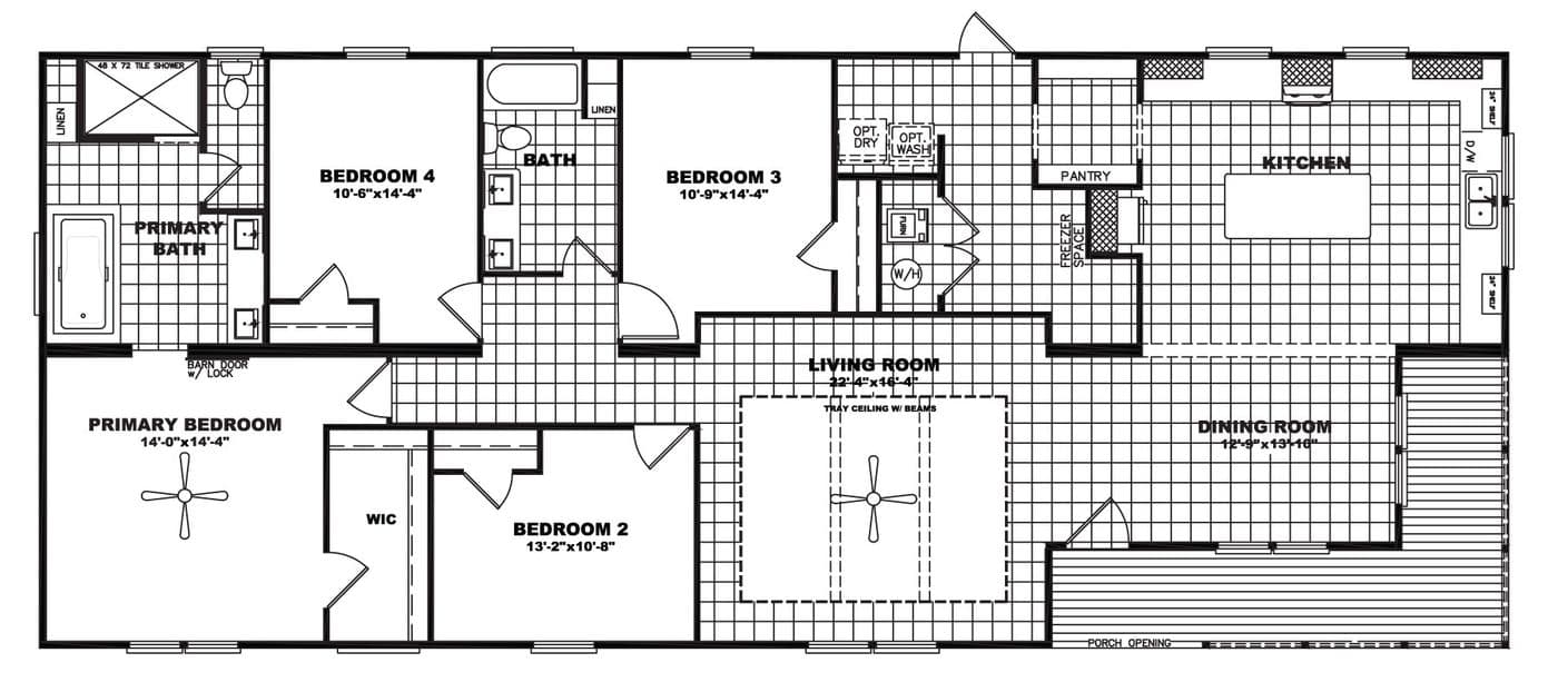 Floor plan for THE SEDONA 4