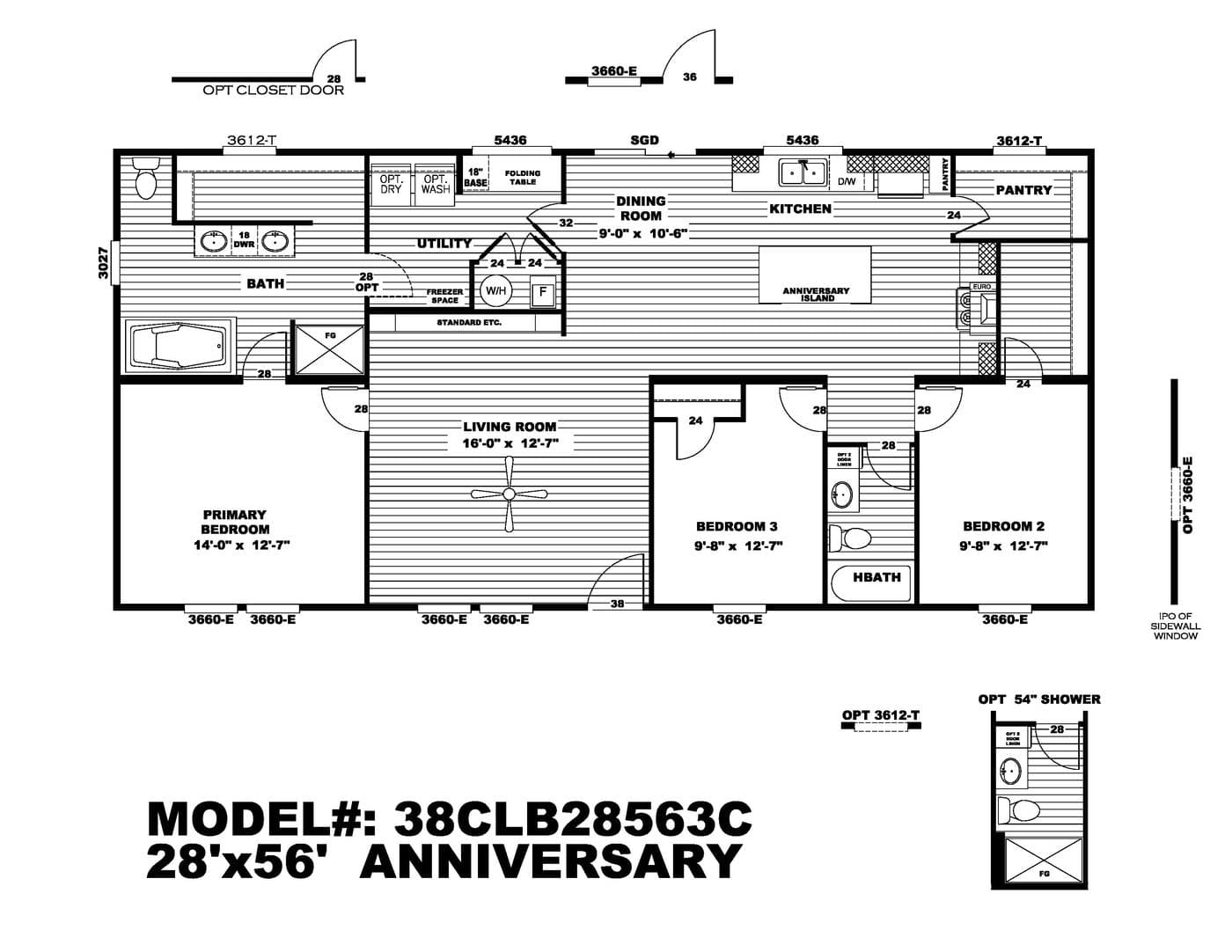 Floor plan for The Annie on 1 acre - Navarro Schools
