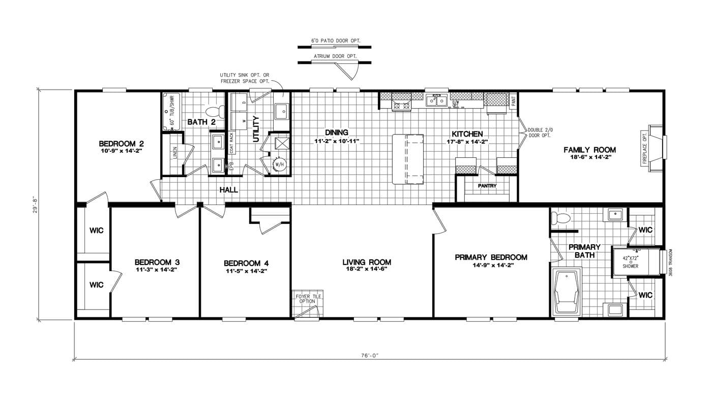 Floor plan for 4872 THE MARION HUD