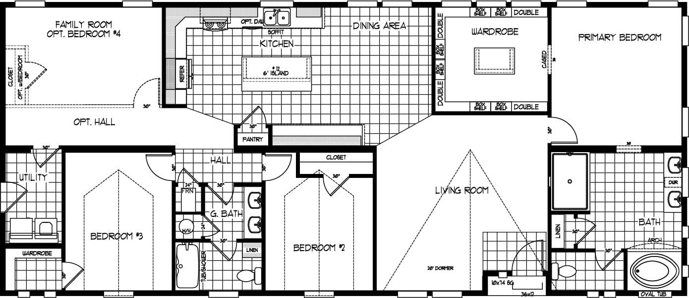 Floor plan for ENCHANTMENT 3070A