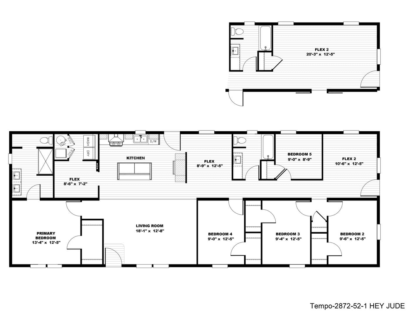 Floor plan for Hey Jude
