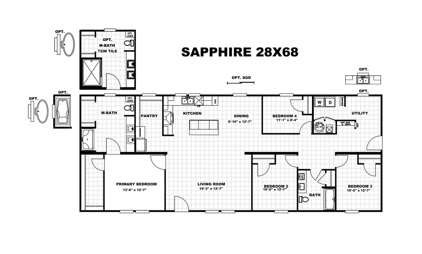 Floor plan for SAPPHIRE