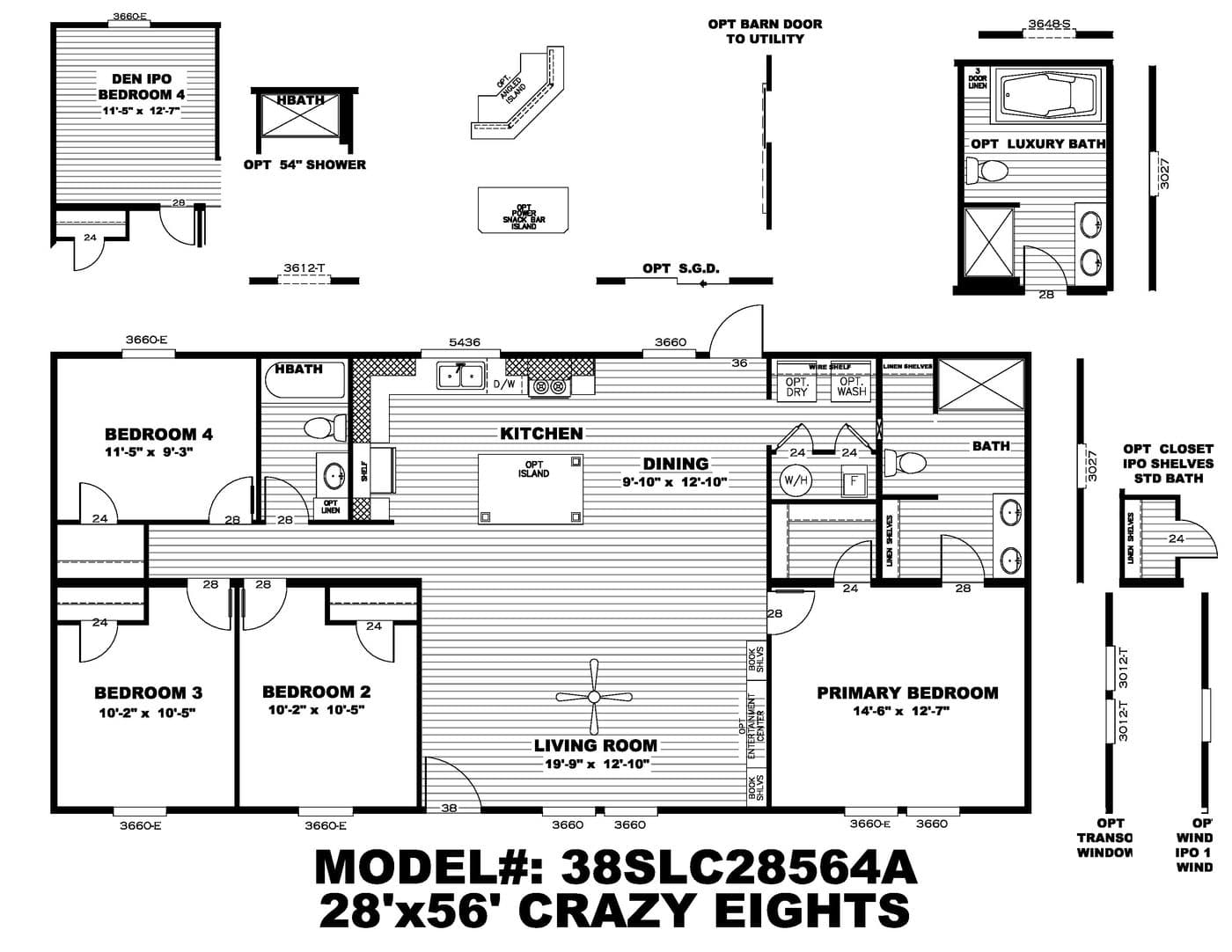 Floor plan for CRAZY EIGHTS