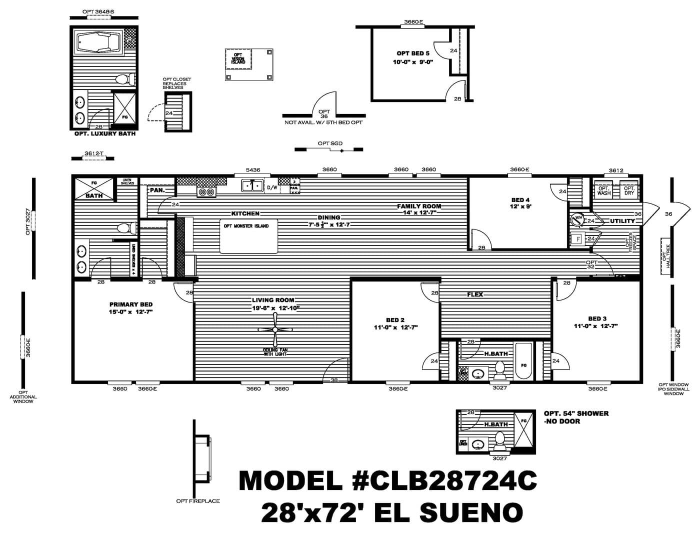 Floor plan for Rural Retreat! 2 Car Garage | 4 Bedrooms