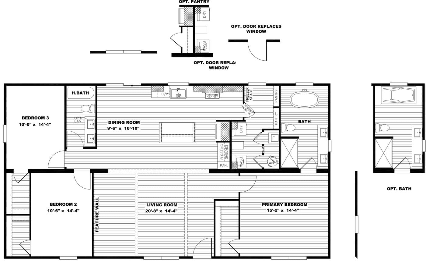 Floor plan for LIZZIE ELITE