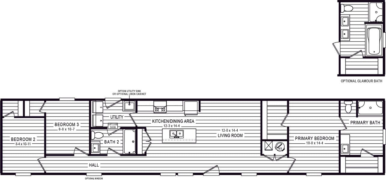 Floor plan for 4206 "SURFSIDE" 7616