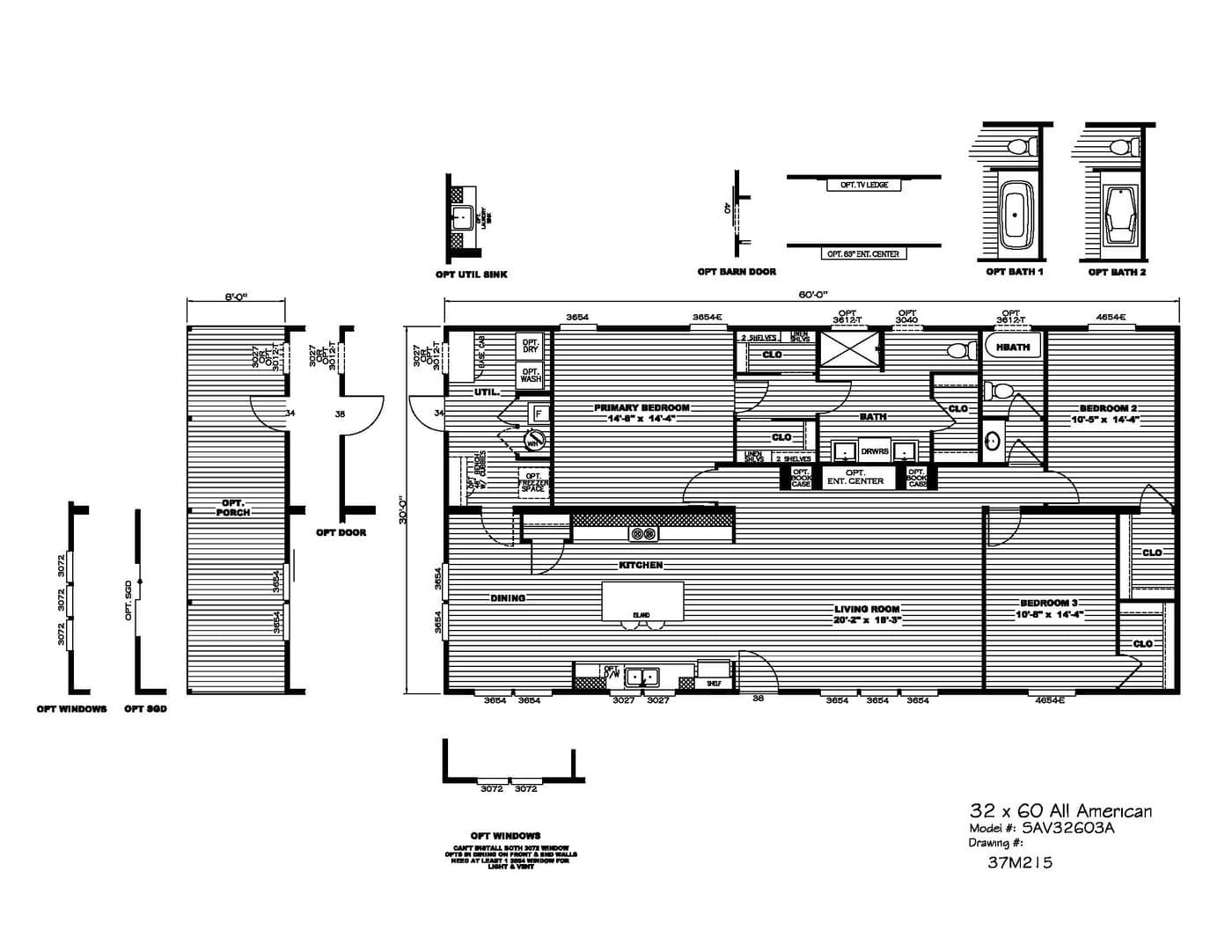 Floor plan for ALL AMERICAN