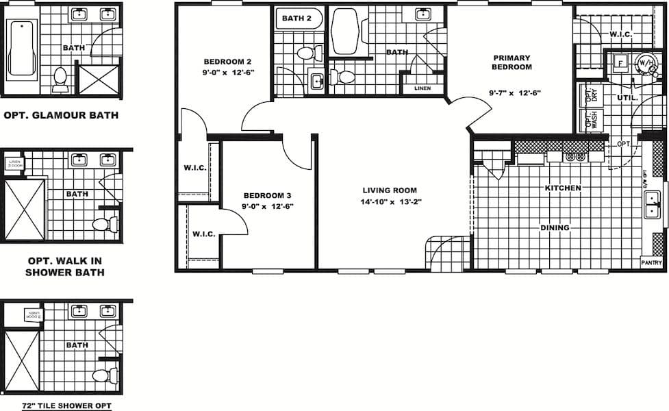Floor plan for RENEGADE 48A
