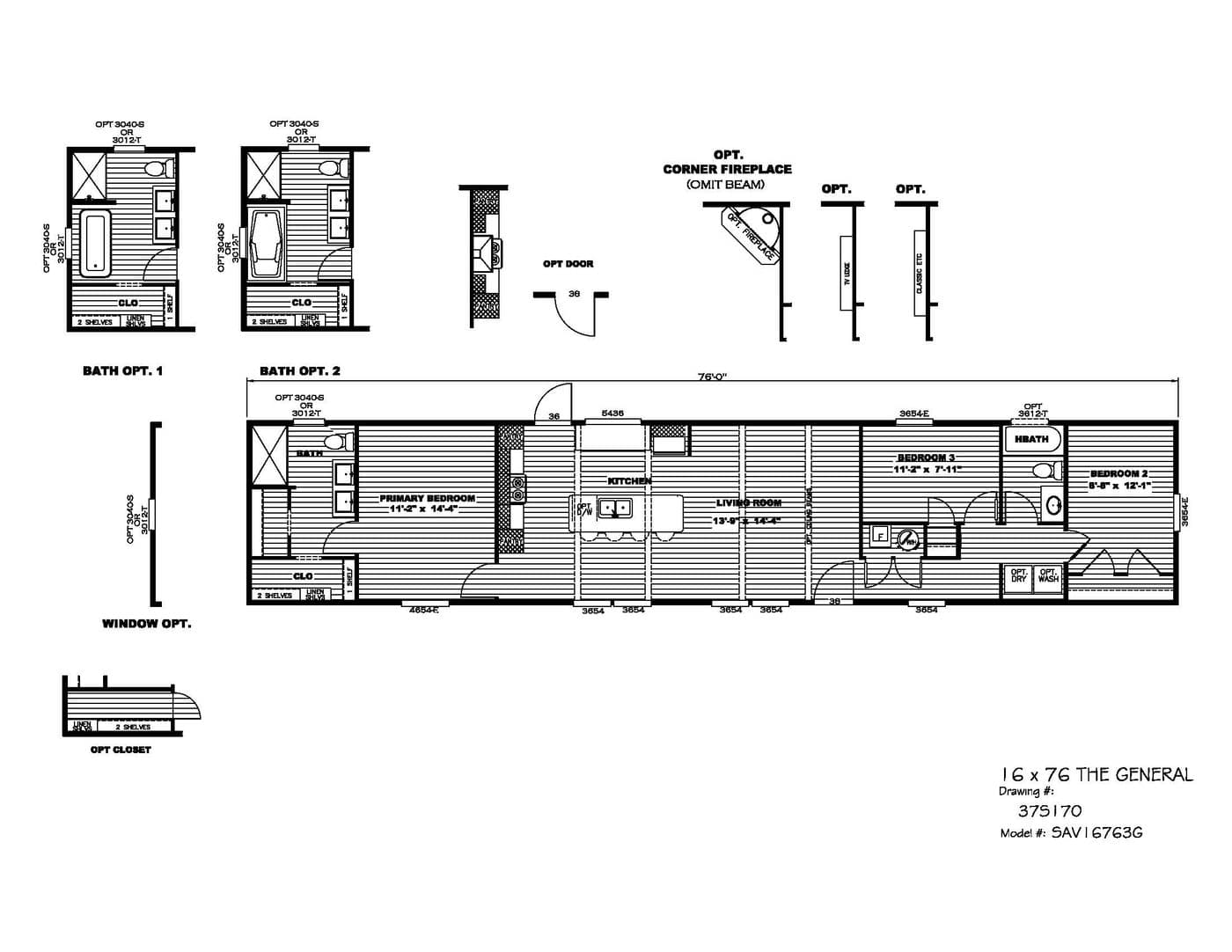 Floor plan for THE GENERAL