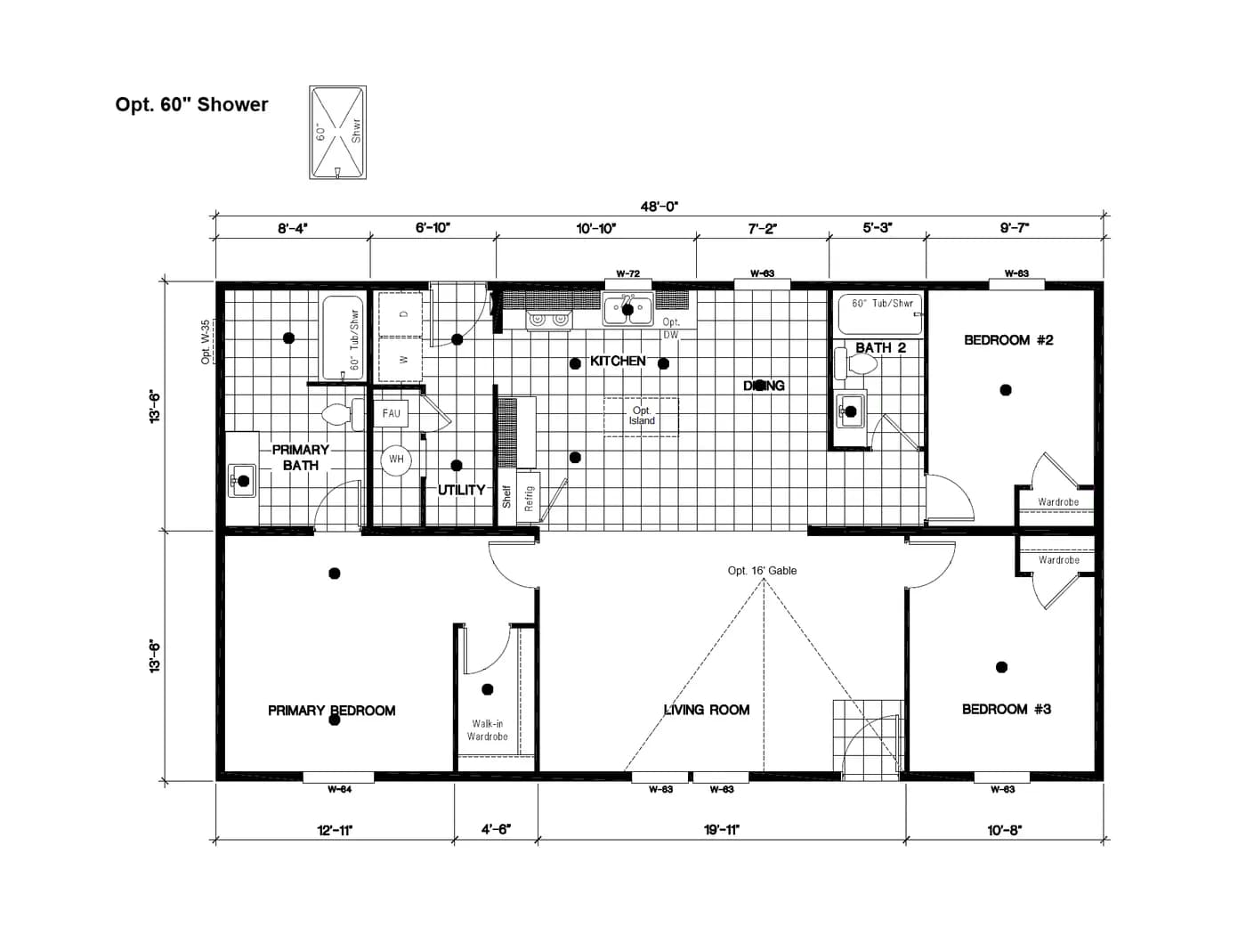 Floor plan for SLE 481F