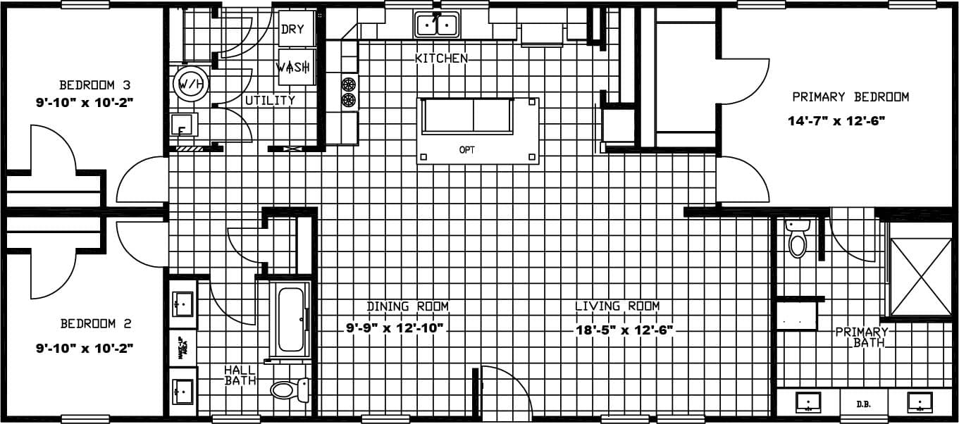 Floor plan for THE FREEDOM BREEZE
