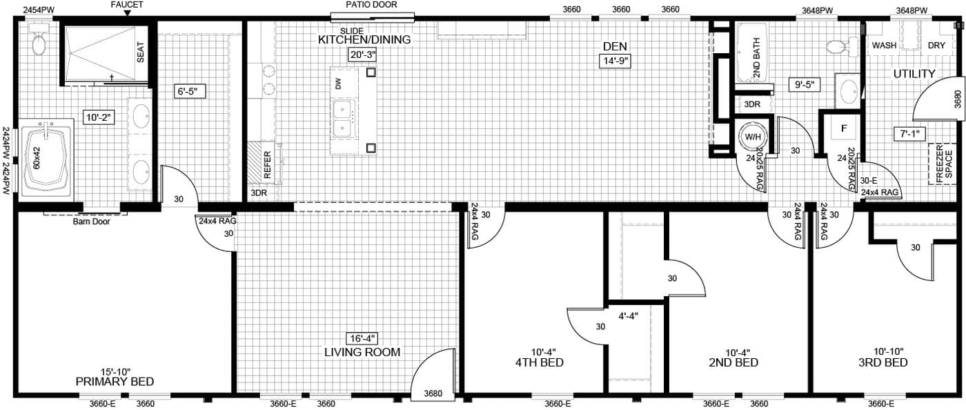 Floor plan for THE REVERE
