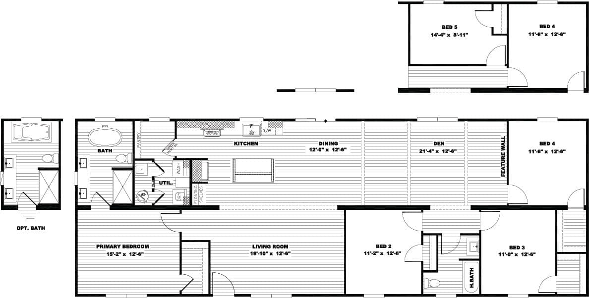 Floor plan for TINSLEY