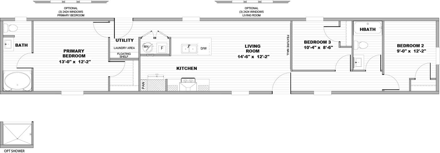 Floor plan for ERIKSON