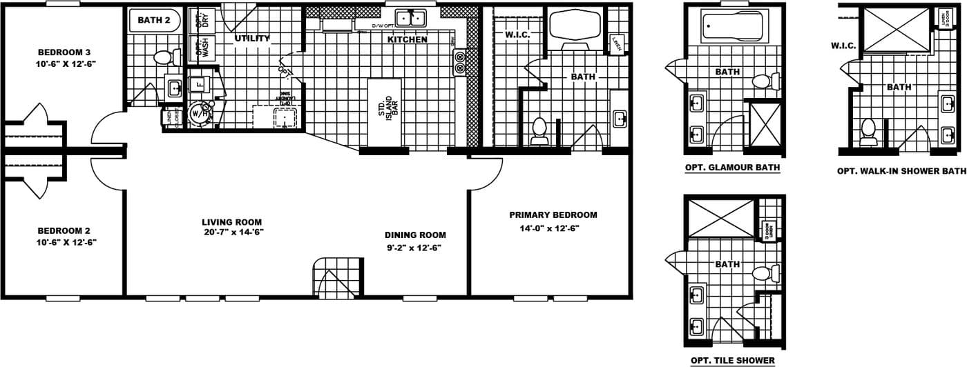 Floor plan for MAVERICK 56A