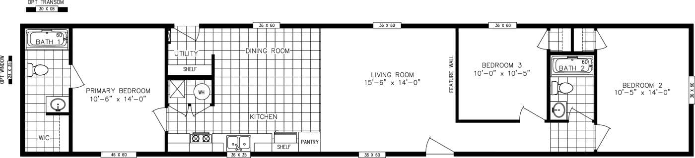 Floor plan for SAPPHIRE XL 8016-644