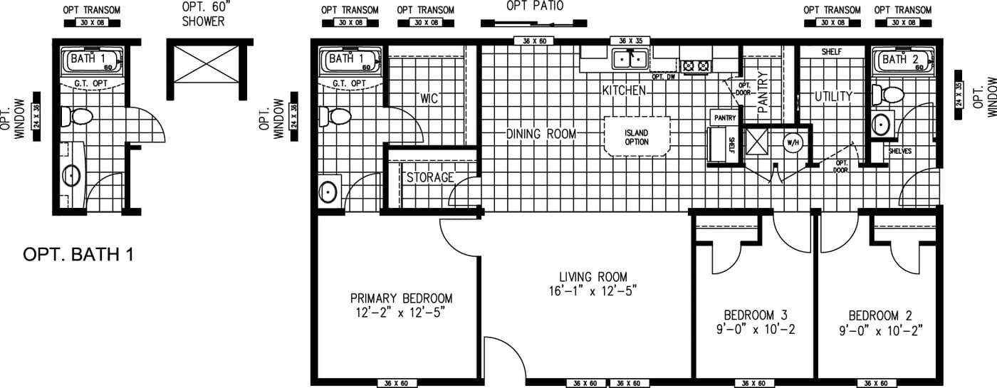 End Entry Floor Plan