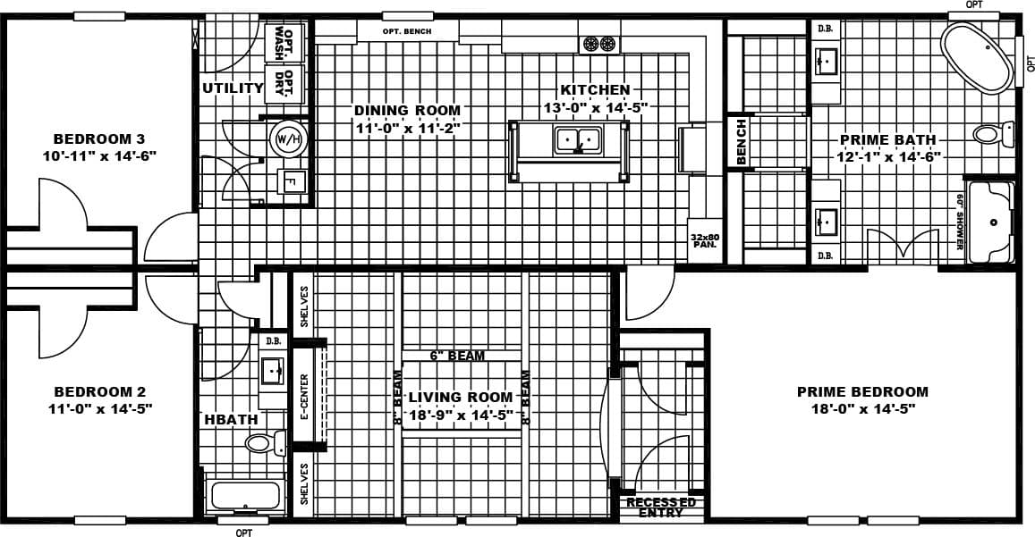 Floor plan for NORMANDY