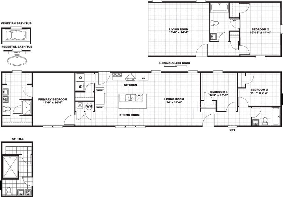 Floor plan for REV 76