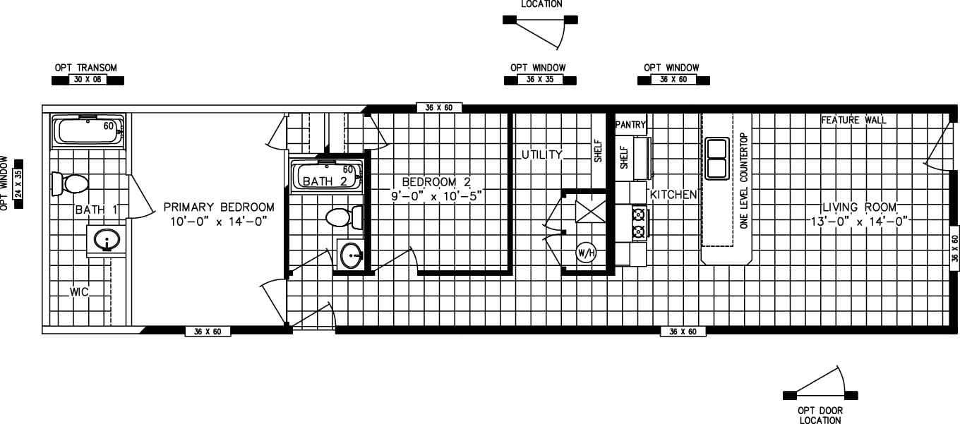 Floor plan for PERIDOT 60
