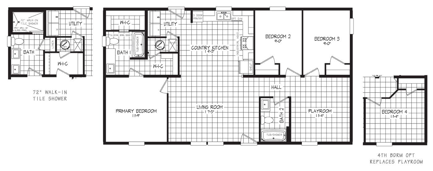 Floor plan for RAMSEY 65-3
