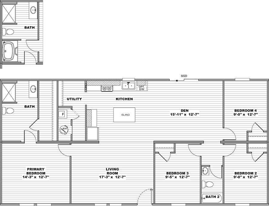 Floor plan for OAK