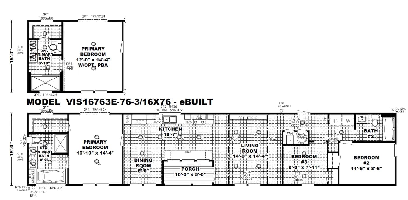 Floor plan for THE RANCH HOUSE