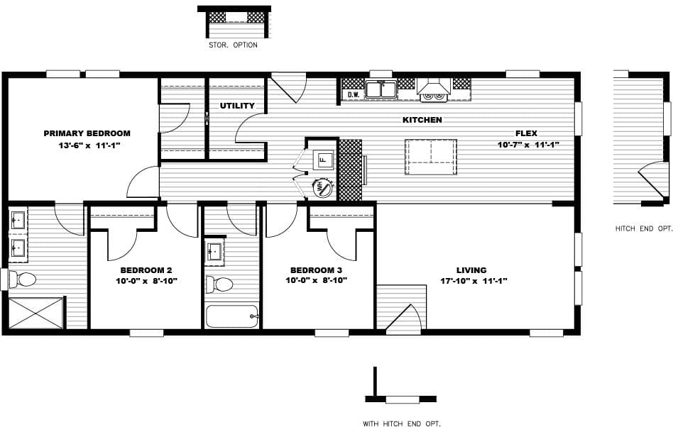 Floor plan for THREE LITTLE BIRDS