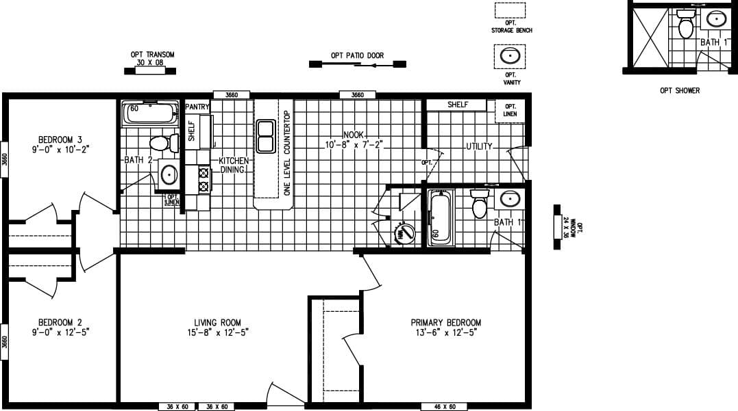 Floor plan for APATITE 44