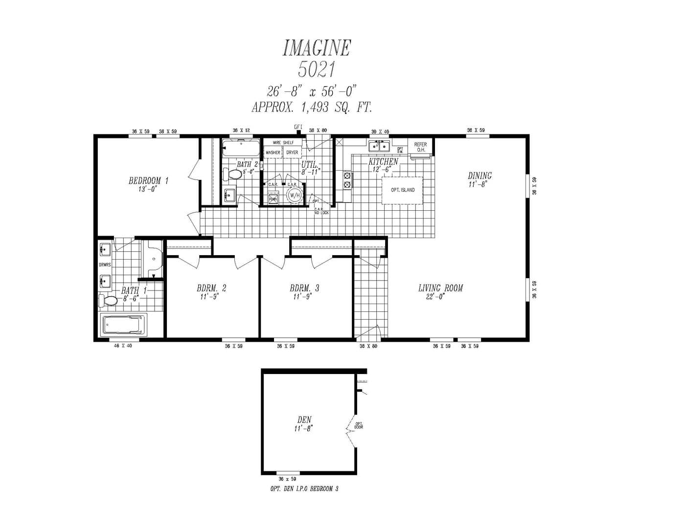 Floor plan for 5021 IMAGINE