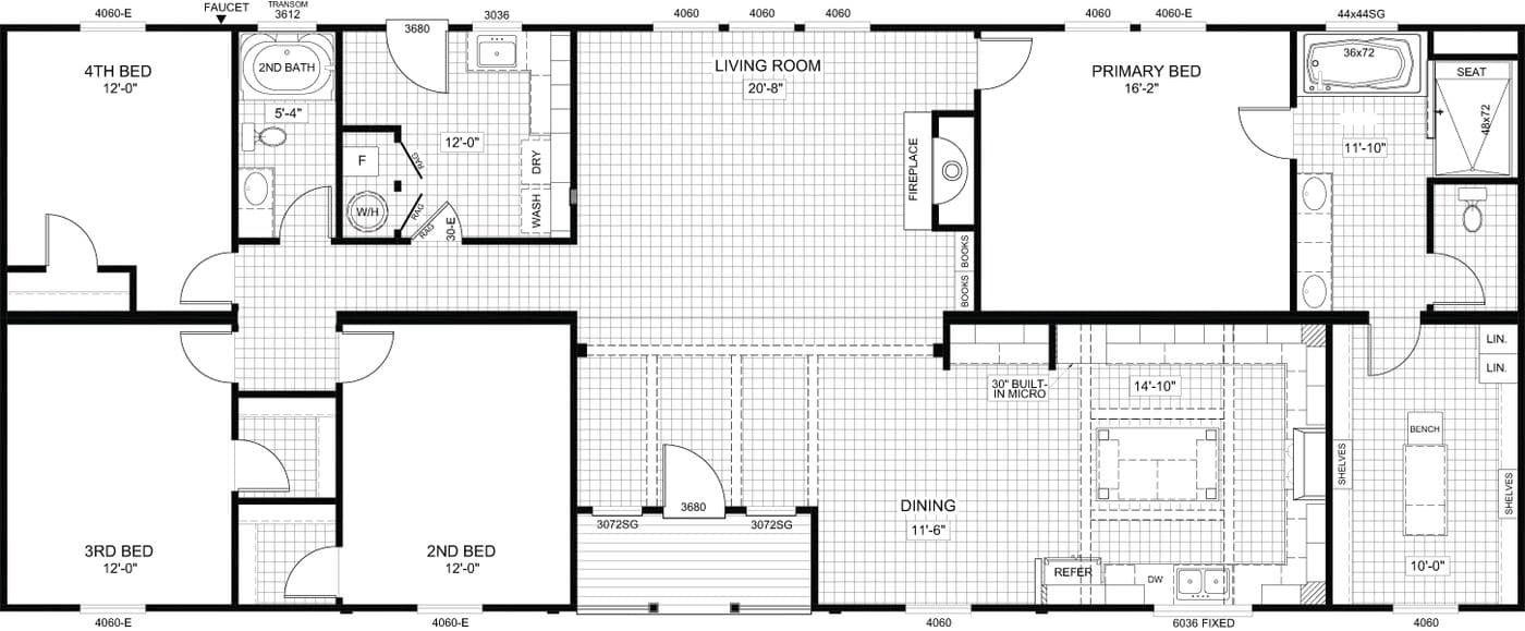 Floor plan for THE BRYANT