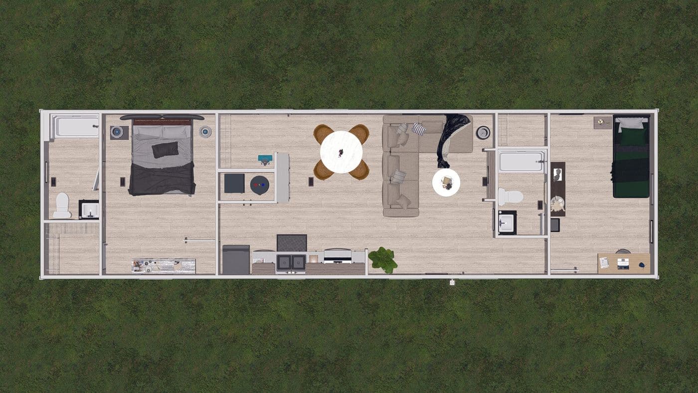 Floor plan for BLAZER 56 B