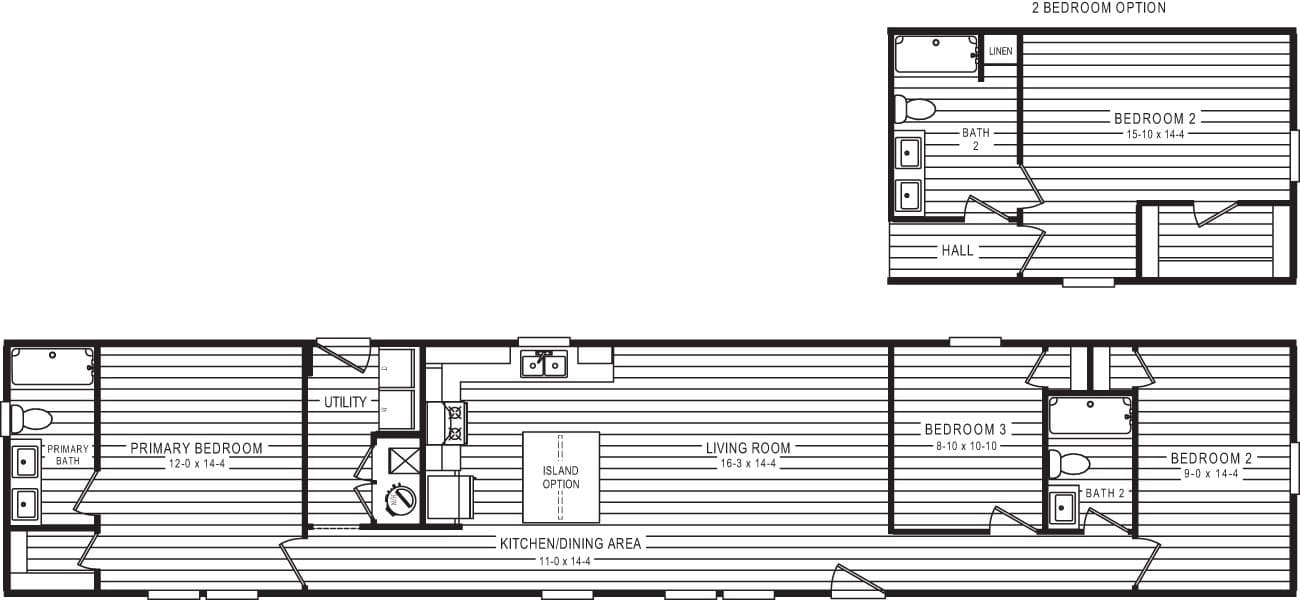 Floor plan for 930 "HOLDEN" 7616