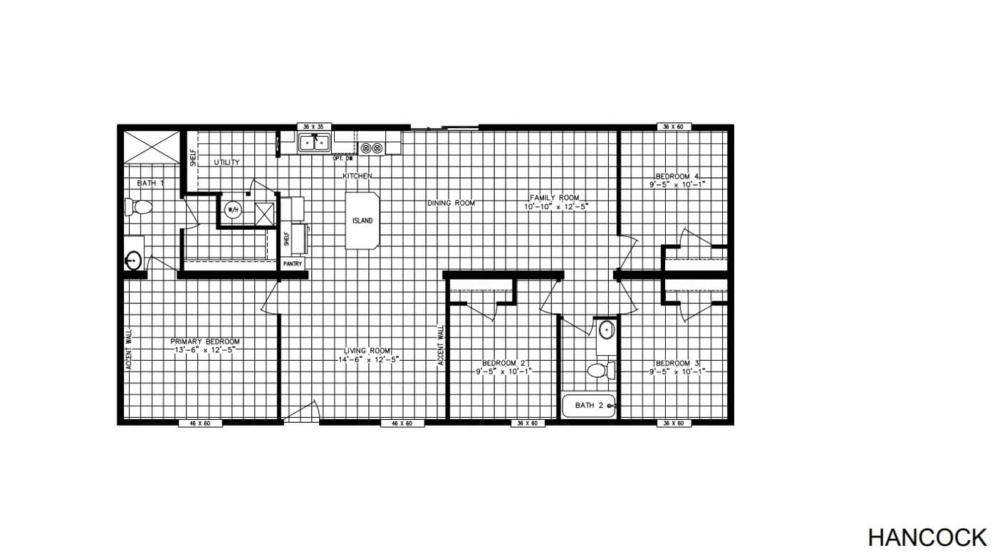 Floor plan for HANCOCK