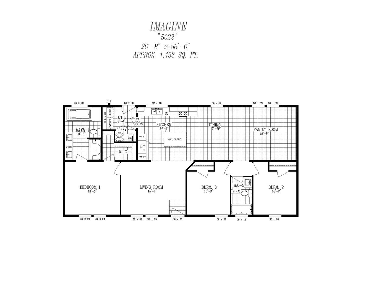 Floor plan for 5022 IMAGINE